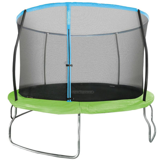 Junior-trampoliini turvaverkolla Aktive 366 x 266 x 366 cm